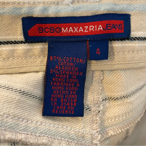 BCBGMaxAzria Women’s Pinstriped Bootcut Jeans Size 4 - Picture 8 of 8